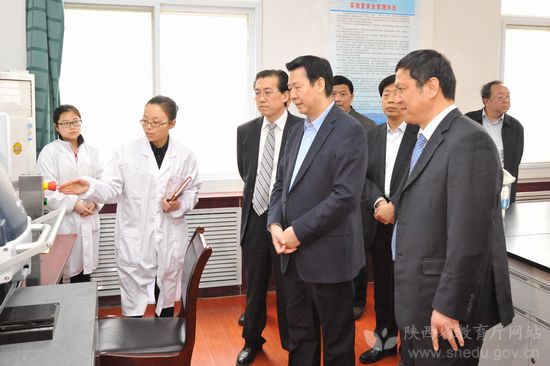 陕西省副省长庄长兴一行在宝鸡文理学院调研