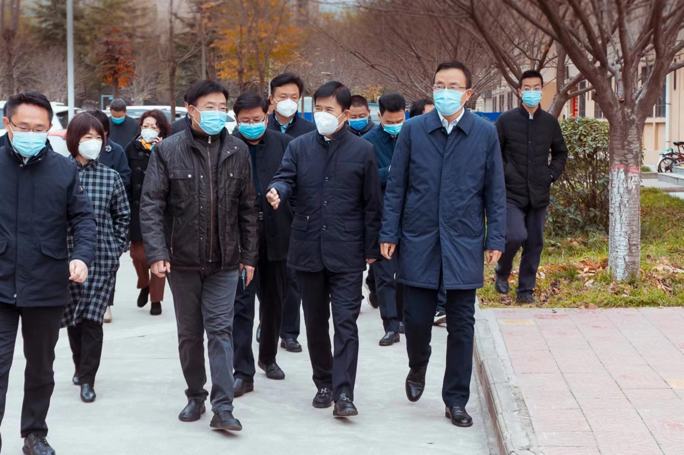 宝鸡市市长王勇一行来我校检查指导疫情防控工作-宝鸡文理学院